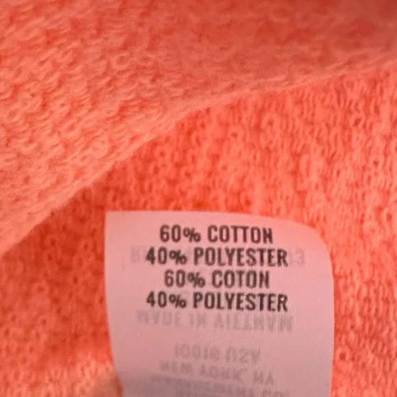 Aerie Women’s Orange Cotton Oversized Crew Neck Sweater Size S - Picture 6 of 11